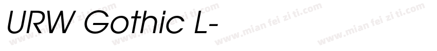 URW Gothic L字体转换